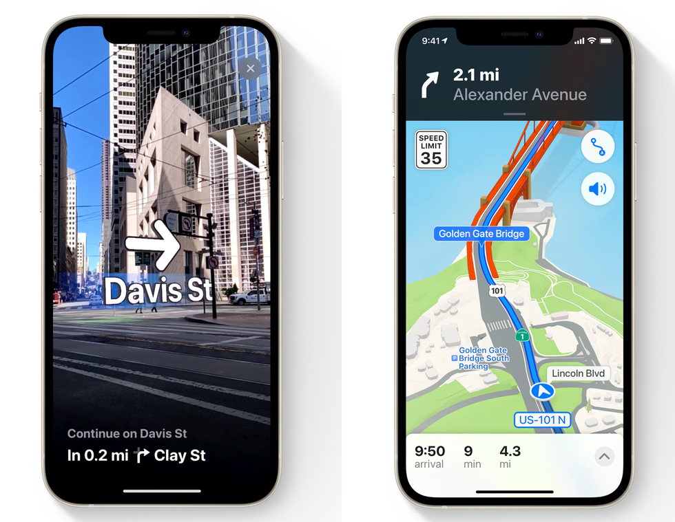 AR directions of Apple Maps in iOS 15