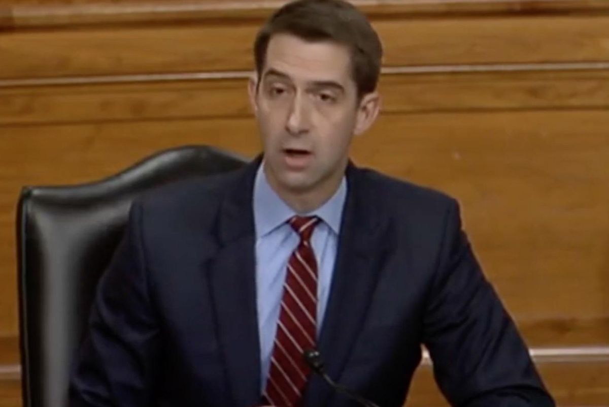 Tom Cotton Claims Biden Incited Heretofore Unseen Racism, Sexism In The Military