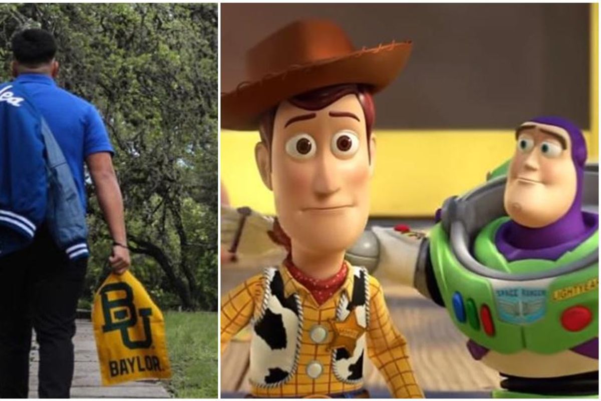 'So long, partner': Mom recreates iconic 'Toy Story' scene to send her son off to college