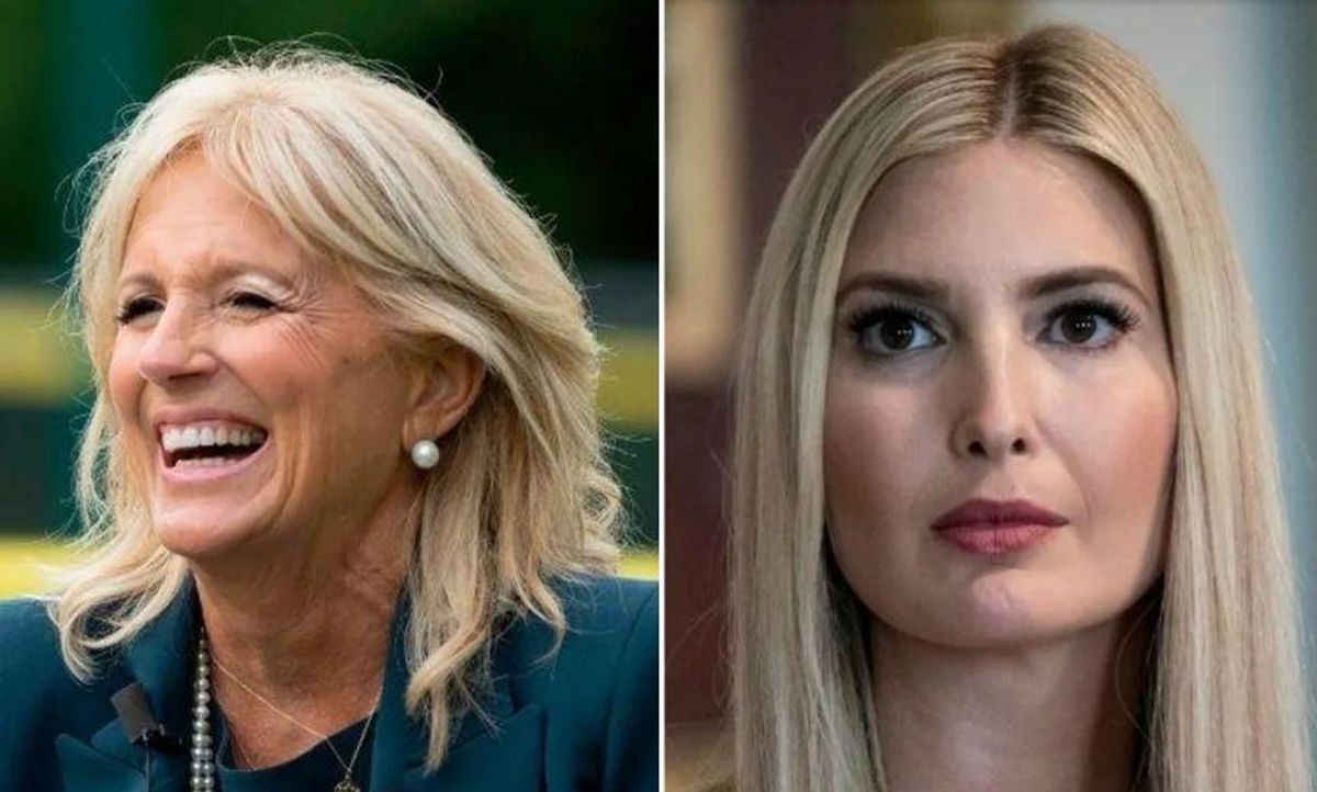Trump Spokesman Roasted After Trying to Credit Ivanka with Dr. Jill Biden's G7 Look