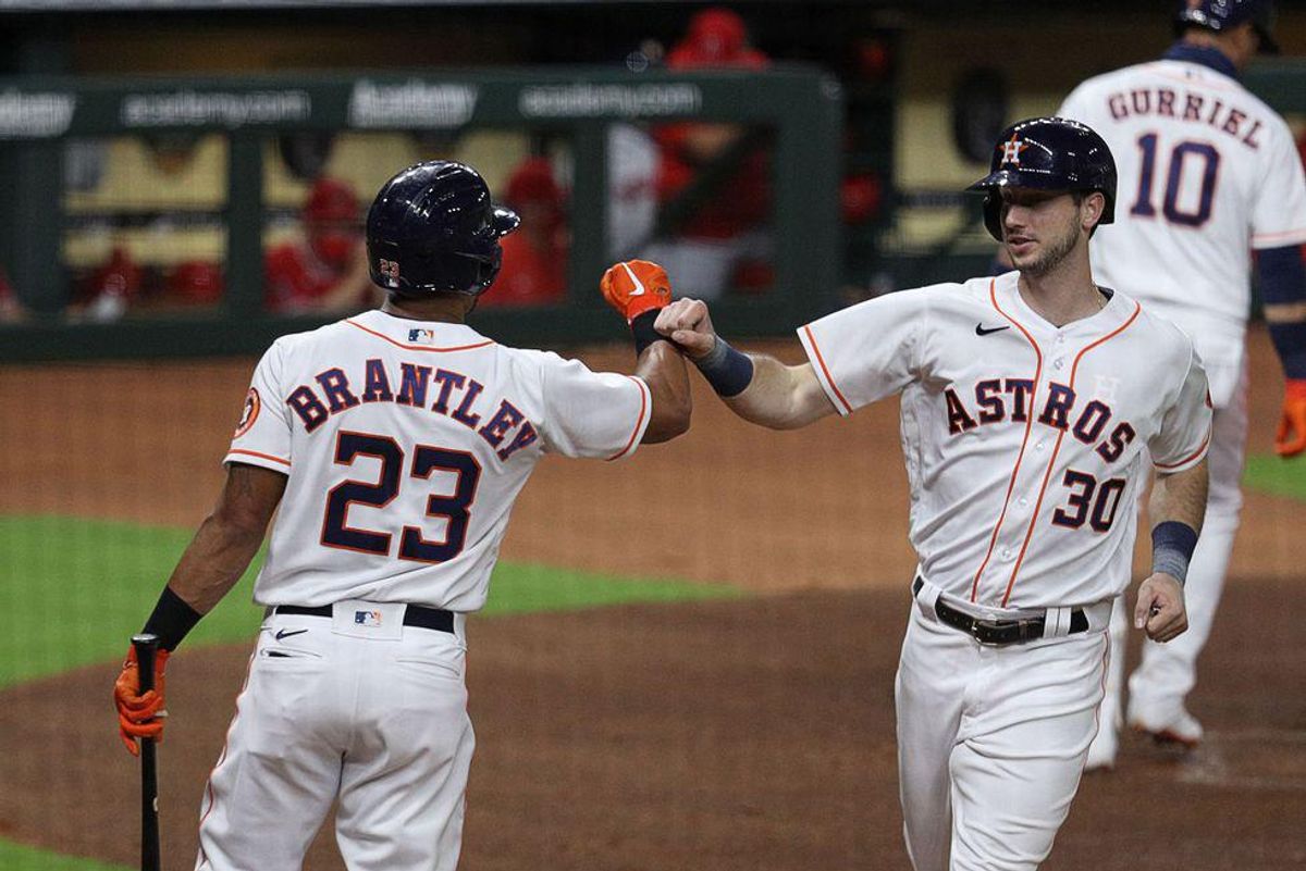 Astros' Michael Brantley and Kyle Tucker