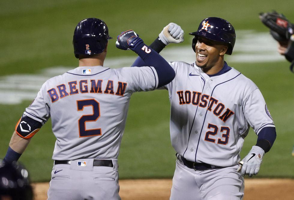 Astros' Alex Bregman and Michael Brantley