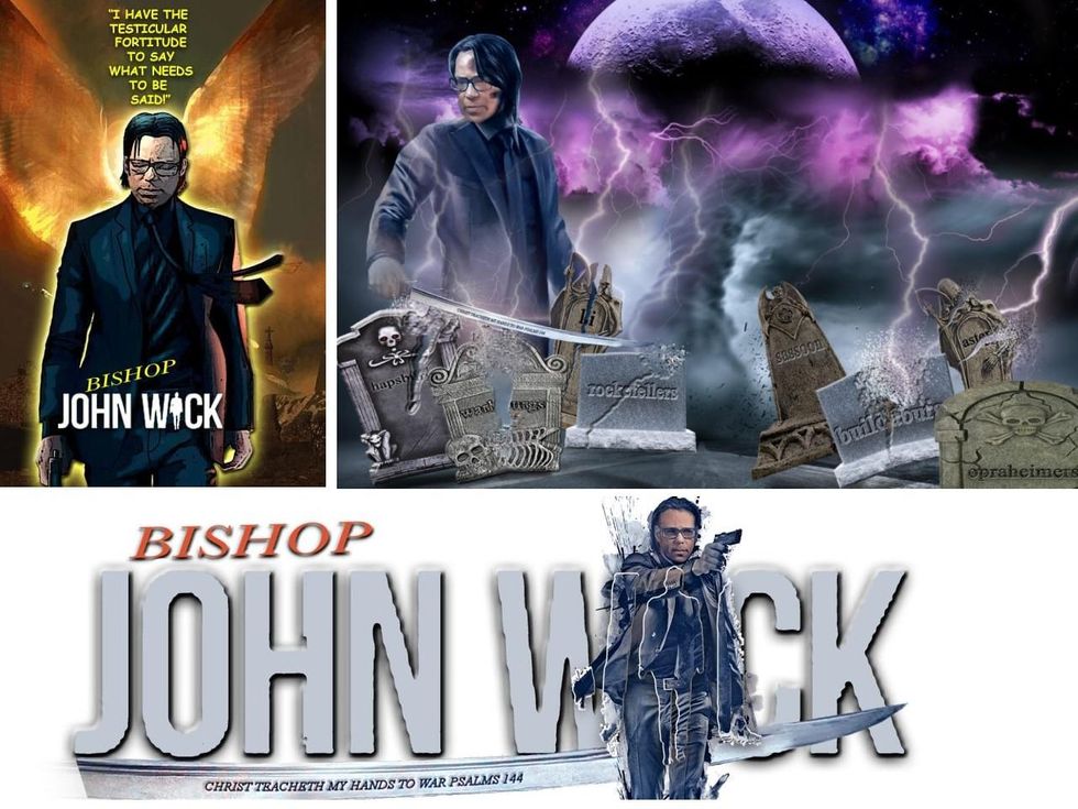 Bishop Larry Gaiters John Wick photoshopped images