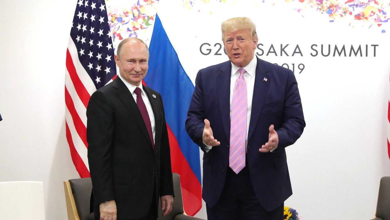 Russian President Vladimir Putin, left, and former President Donald Trump.