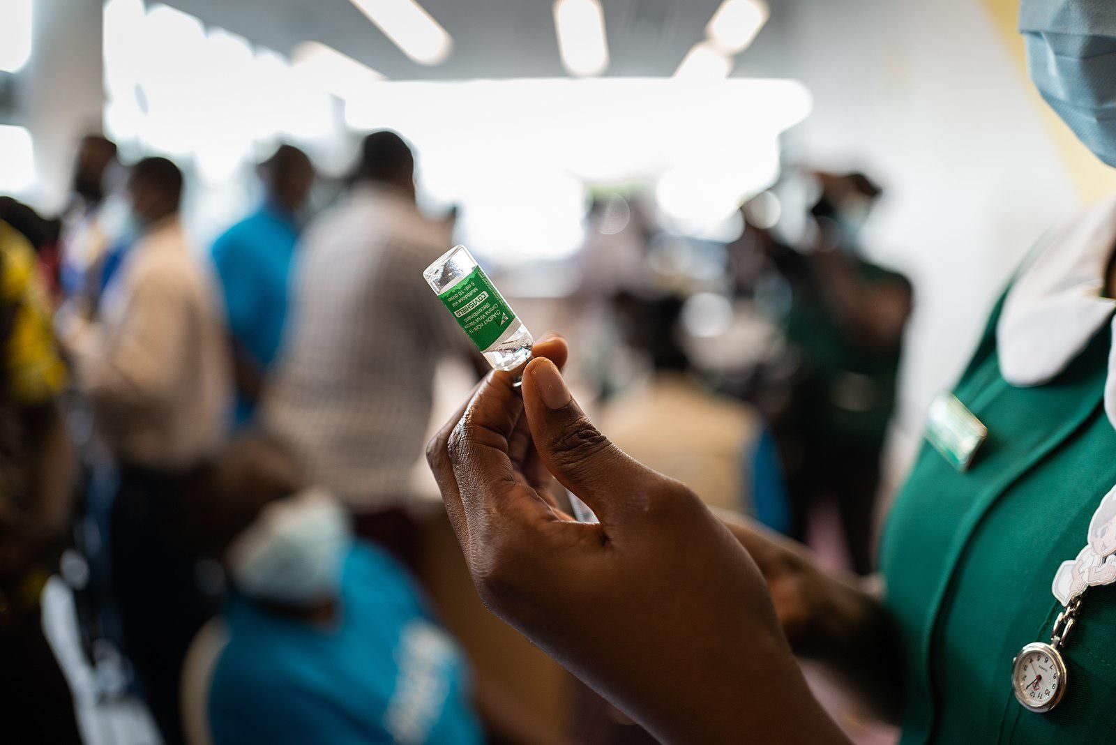  A nurse prepares to administer a Covid-19 vaccine in Ghana.