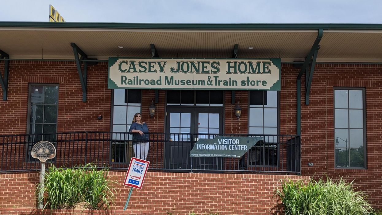 Casey Jones Village, named for heroic train conductor, has great food, shops and a rail museum