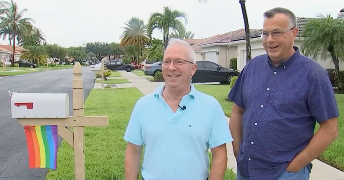 HOA Threatens Florida Couple With Daily Fine for Flying Tiny Gay Pride Flag From Their Mailbox