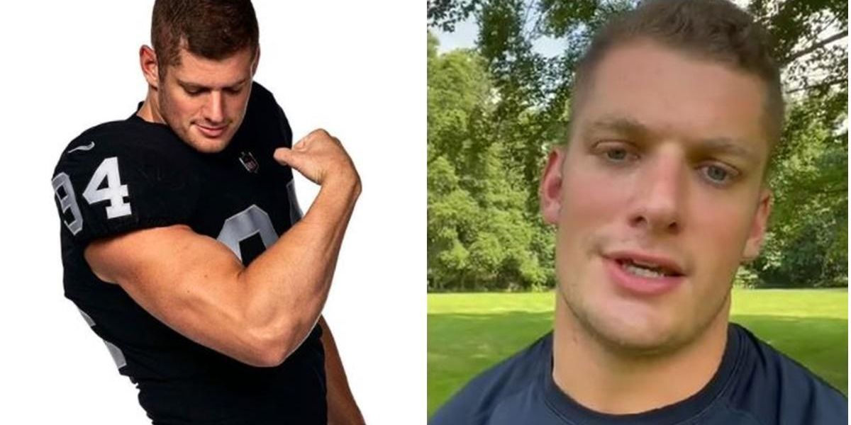 Carl Nassib says he's gotten only 'love and support' from Las Vegas Raiders  since coming out