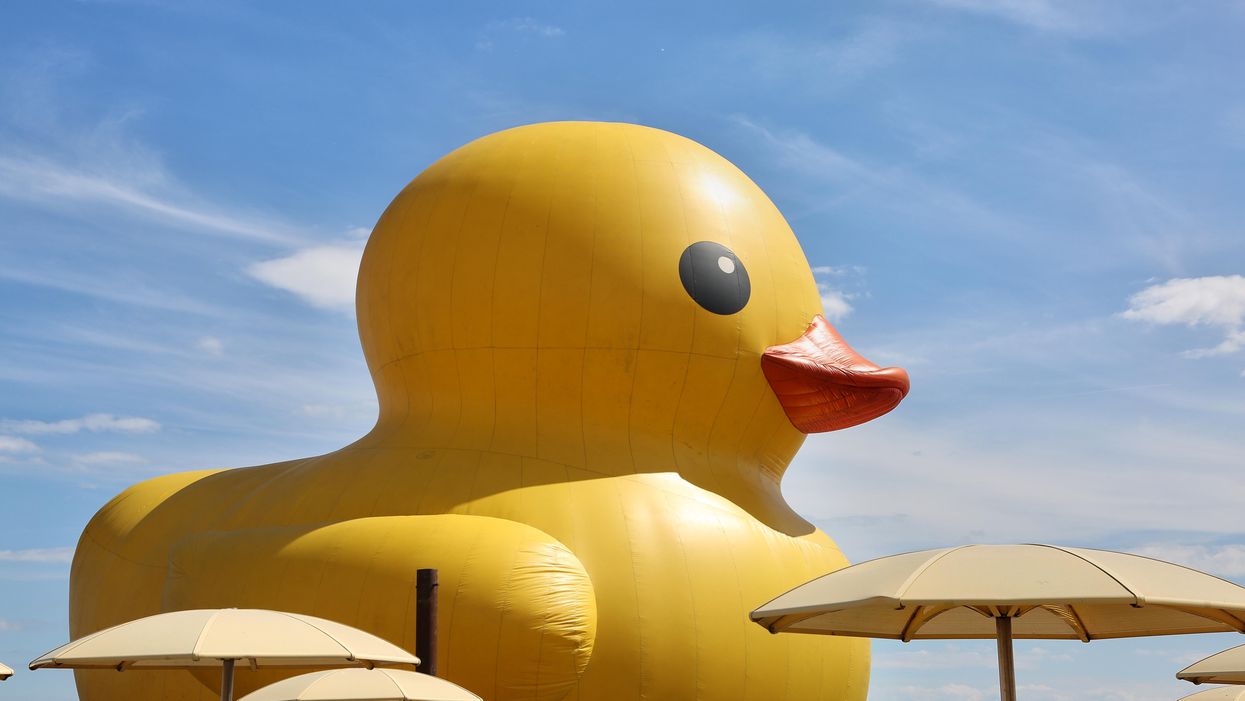 If anywhere has a bathtub big enough for the World's Largest Rubber Duck, it's Texas
