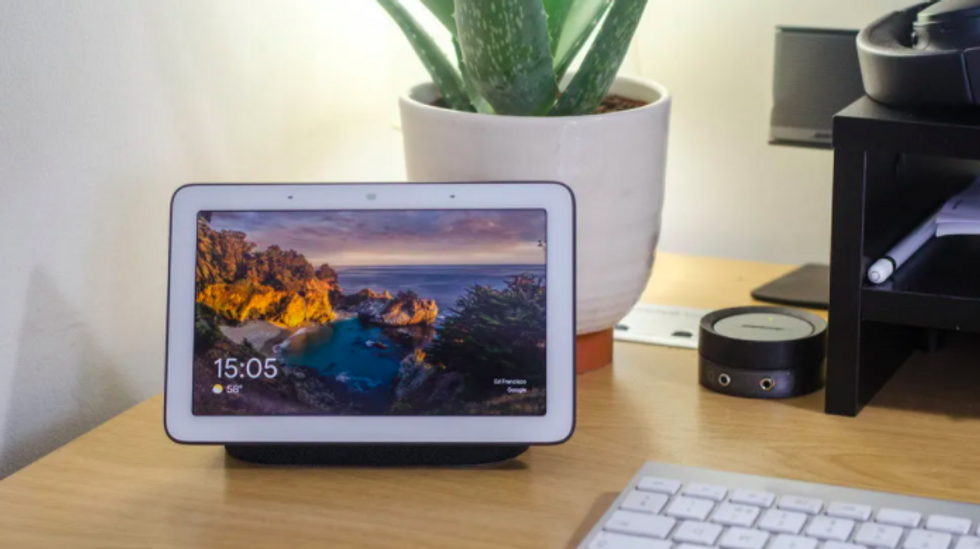 Google Nest Hub on a desk