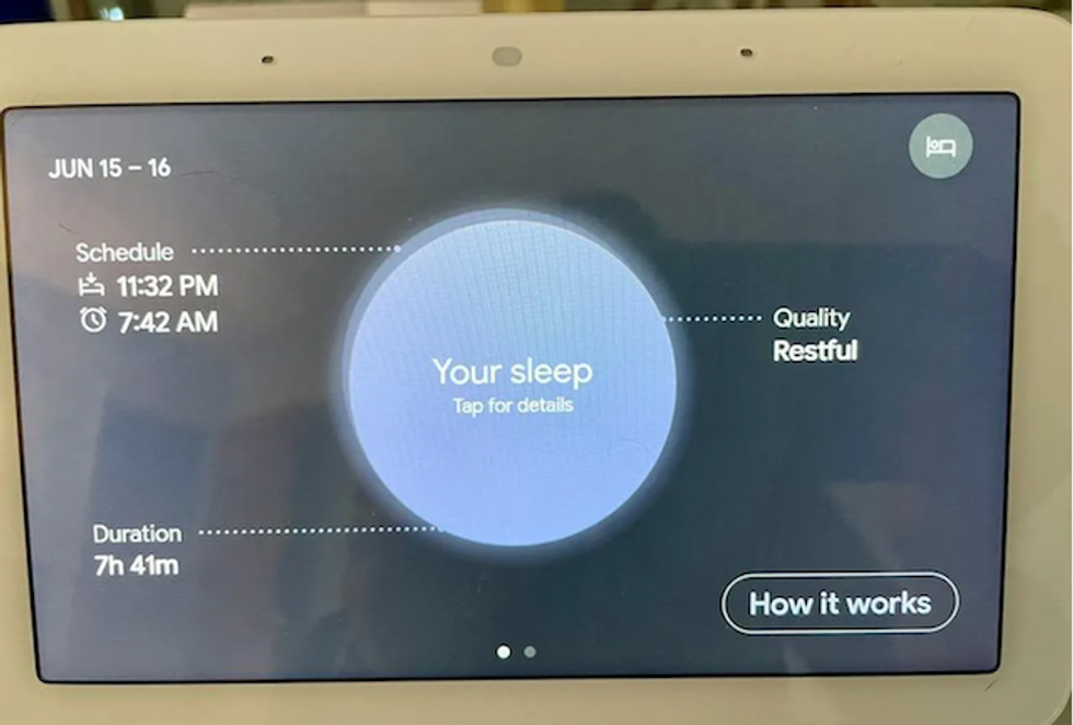 Nest Hub (2nd Gen) Sleep Sensing