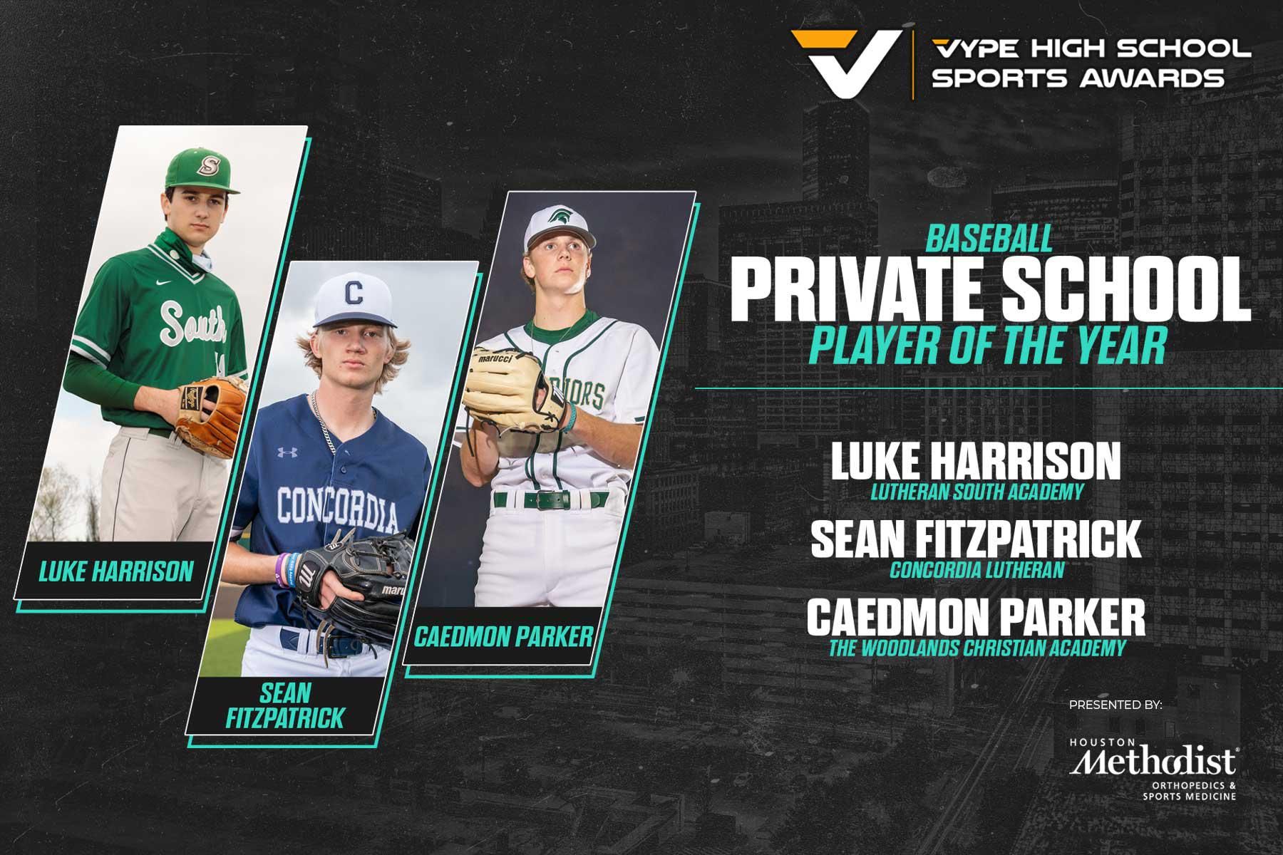 2021 VYPE Awards: Private School Baseball Player of the Year Finalists