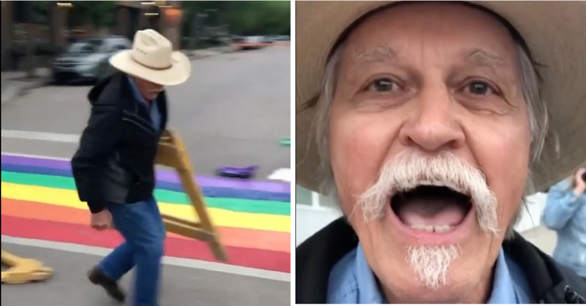 Homophobic Guy Gets Dragged After Throwing Epic Tantrum Over Pride Crosswalk In Viral Video
