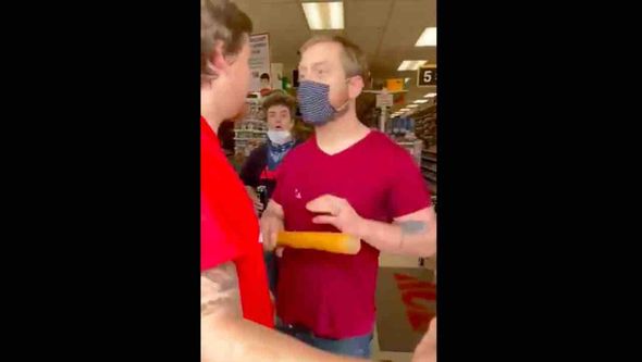 Unhinged hardware store worker shoves customer with bat, throws punches after COVID-19 mask dispute: 'That's not customer service'