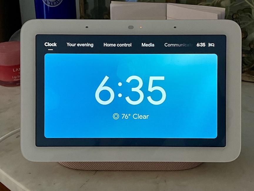 Google home hub at hot sale night