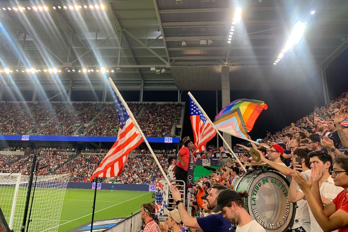 The red, white and blue take a full-capacity Q2 for the stadium's first-ever match