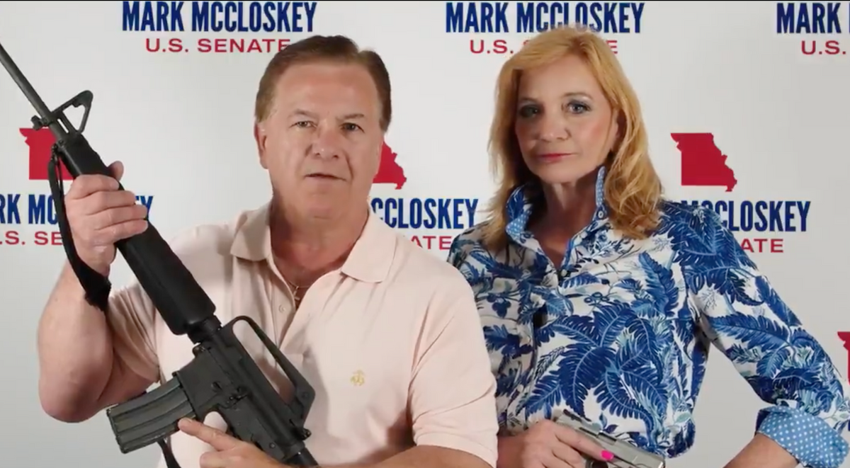 Couple Who Threatened to Shoot Protesters Double Down in Off-the-Rails New Campaign Ad