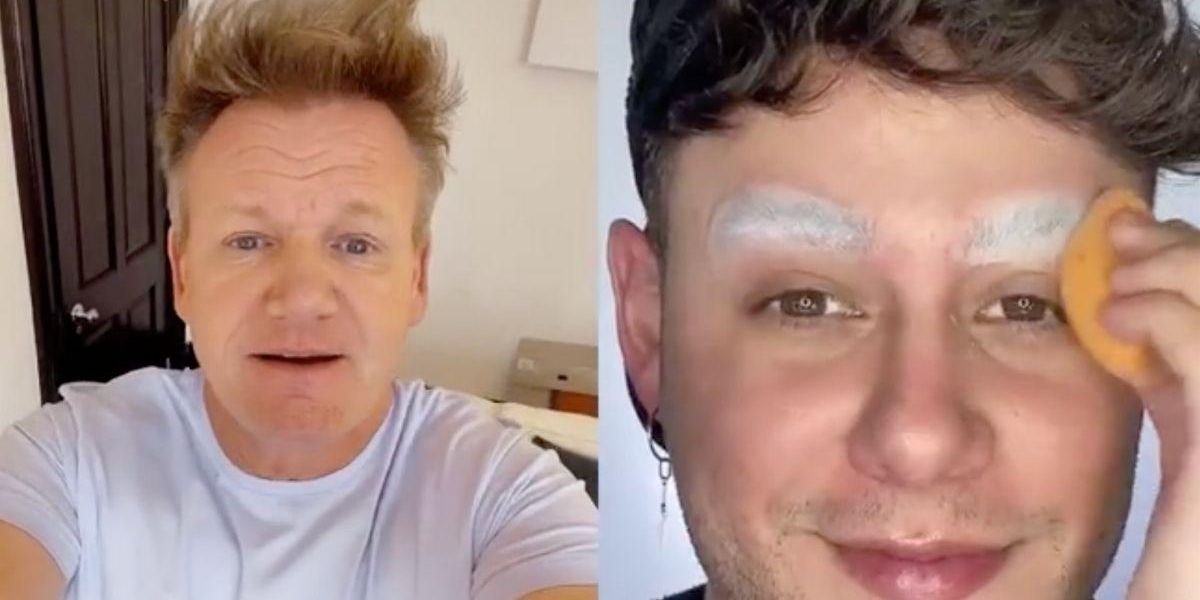 Gordan Ramsay Unimpressed After Makeup Artist Copies His Face: VIDEO