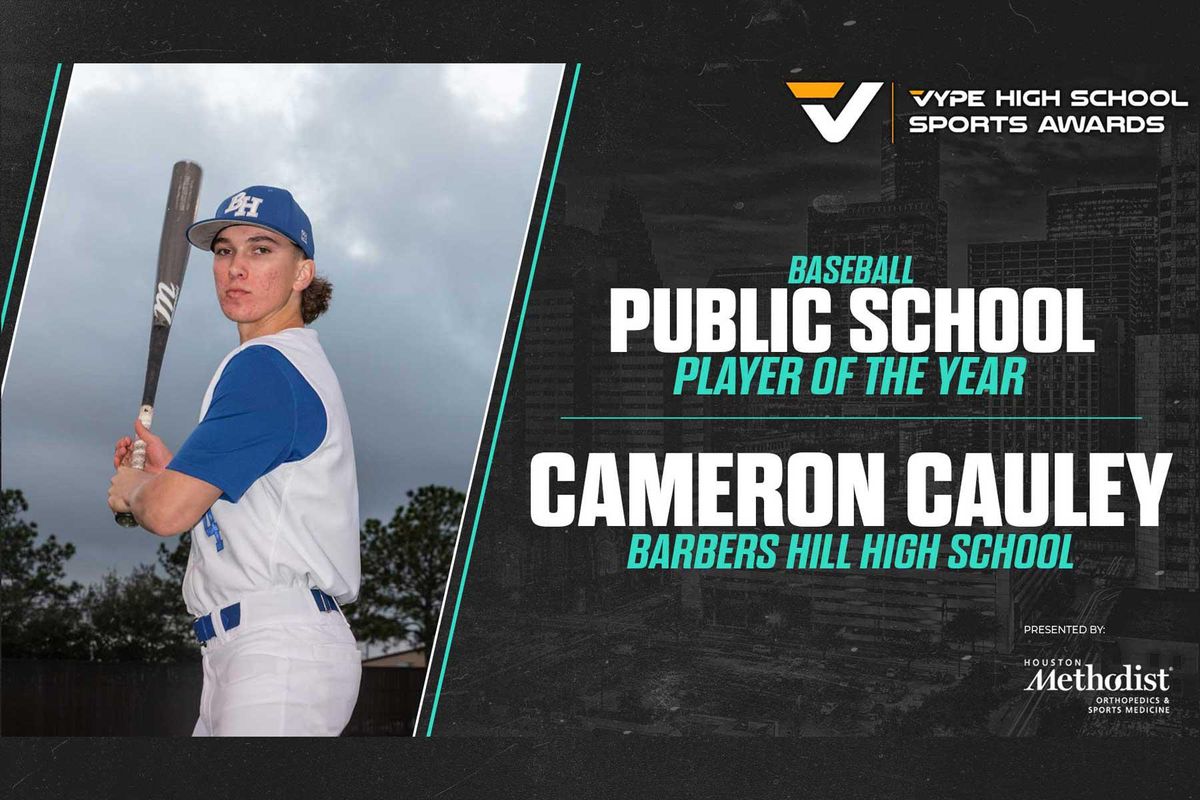 Texas Tech's Cameron Cauley wins Public School Baseball Player of the Year