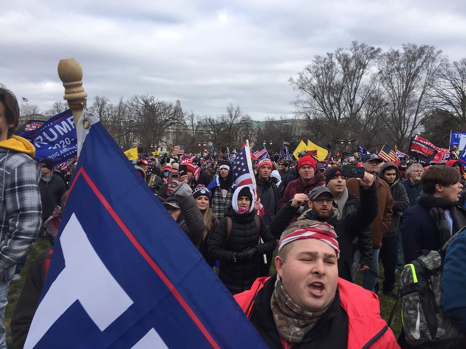 Pro-Trump insurrectionists at the Capitol on January 6, 2021.