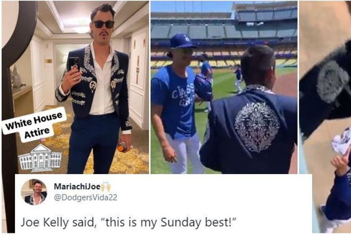 LA Dodger star Joe Kelly wore an amazing mariachi jacket to the White House