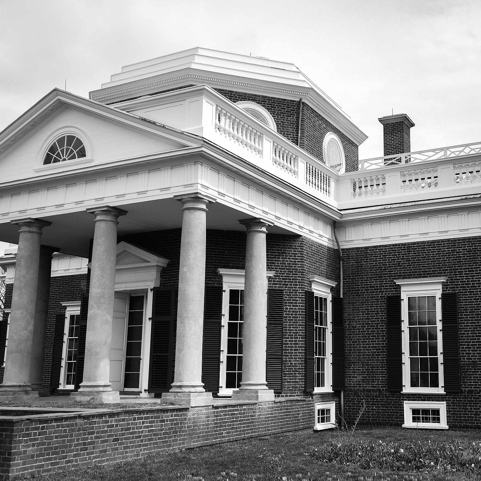 Monticello, Thomas Jefferson's plantation. 