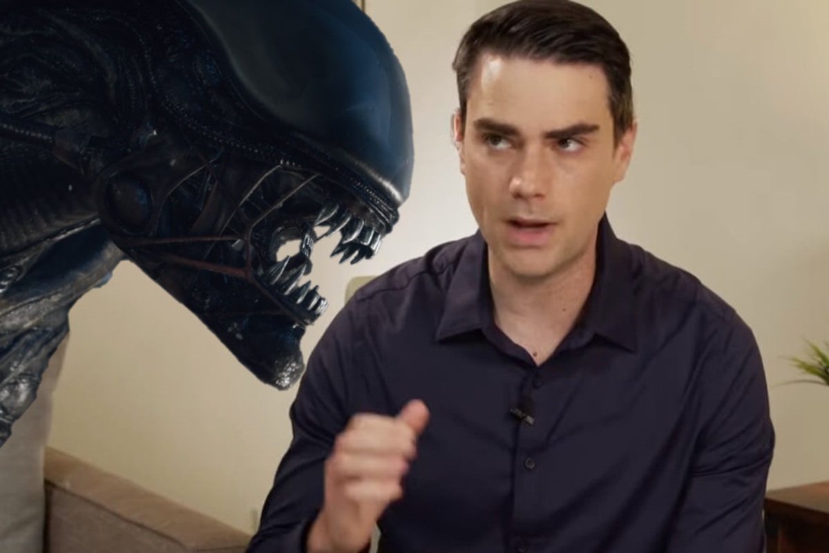 Ben Shapiro and a Xenomorph