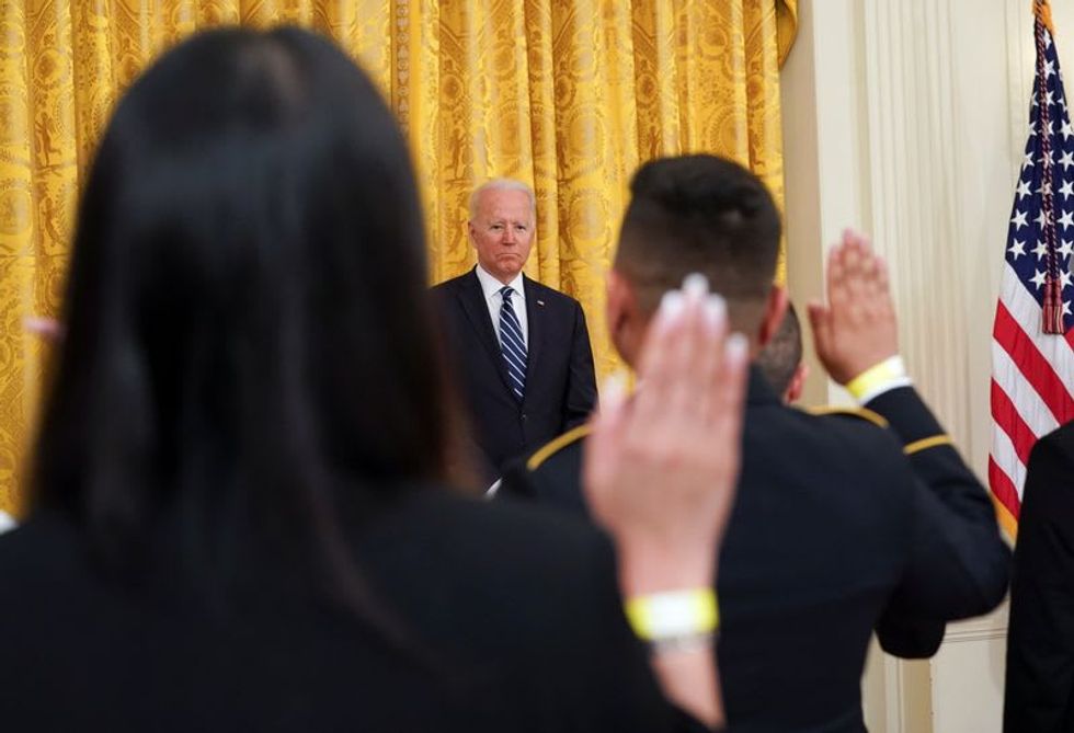 Biden Celebrates New Citizens As U.S. Launches Naturalization Campaign