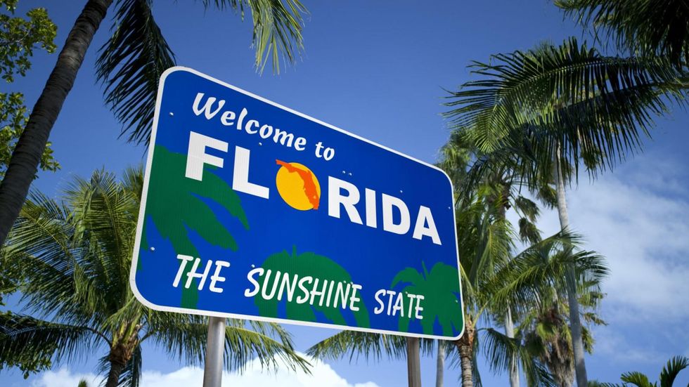 Florida sunshine state sign
