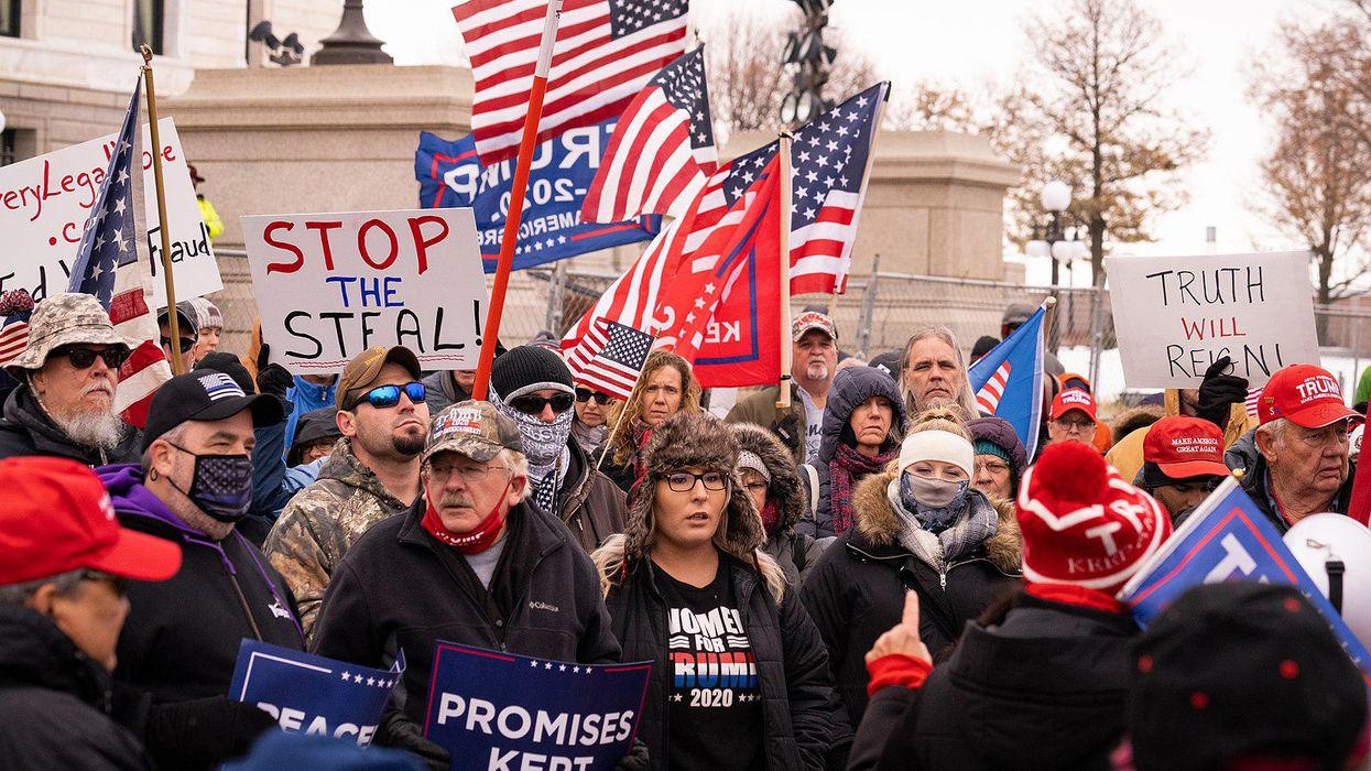 "Stop the Steal" protest in Minnesota.