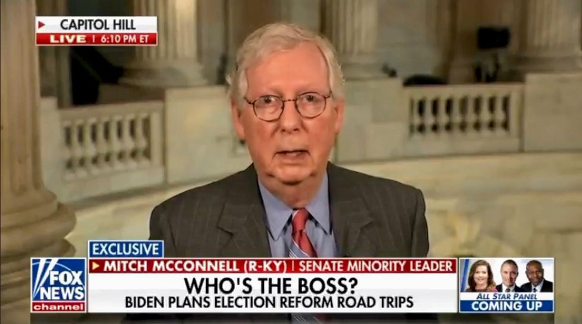 Mitch McConnell Blasted for Claiming There's 'No Voter Suppression' Going on in the United States