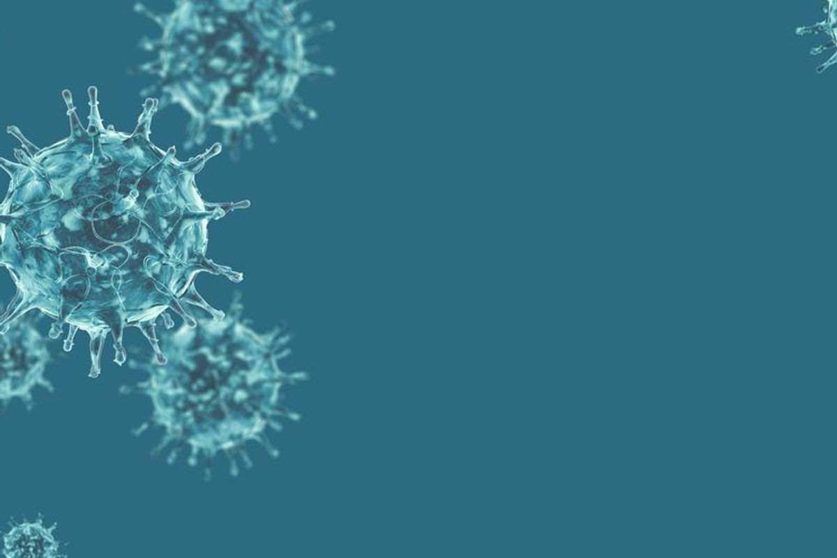 covid coronavirus cells graphic abstract