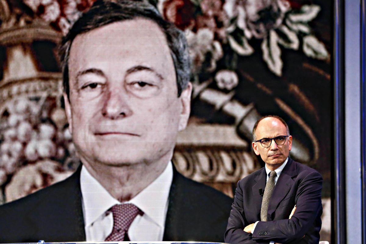 Letta fa la faccia feroce sul ddl Zan. Per poco