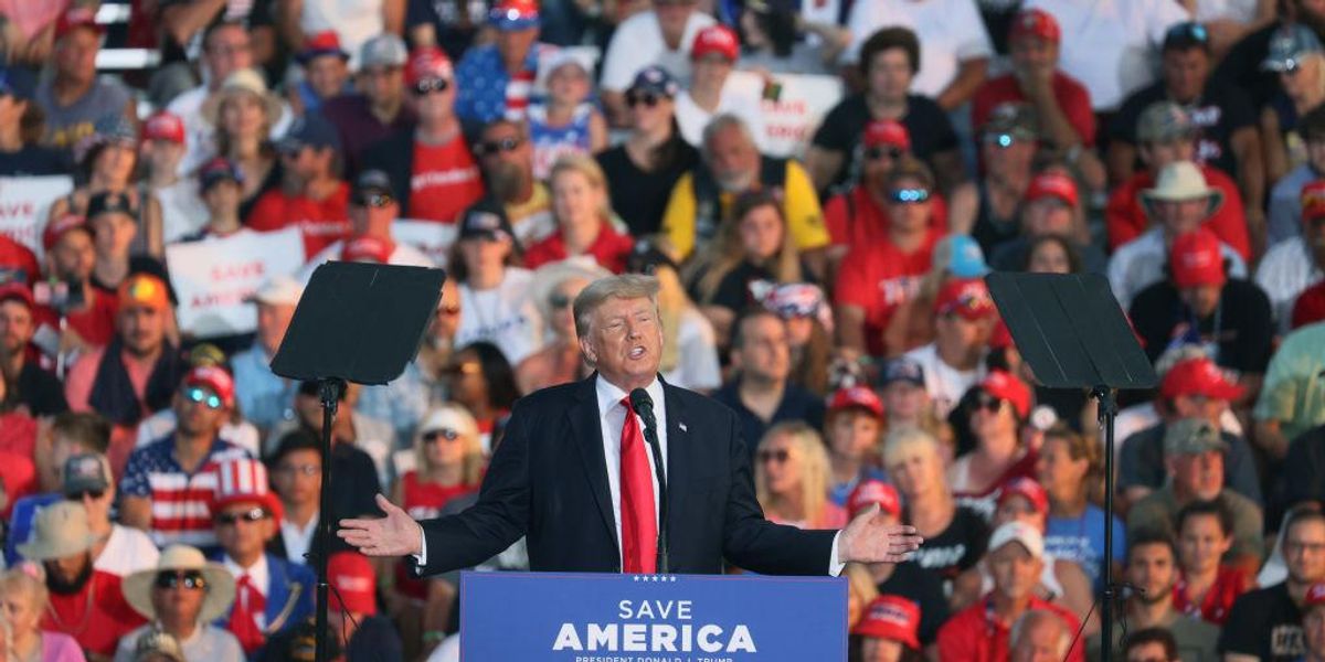 Trump first rally since president slams Biden, woke generals - TheBlaze