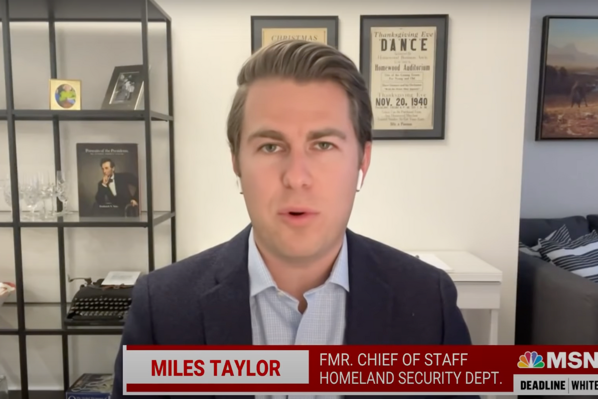 Miles Taylor Will Stop Donald Trump From Winning Again In 2024 Or His Name’s Not ‘Anonymous’