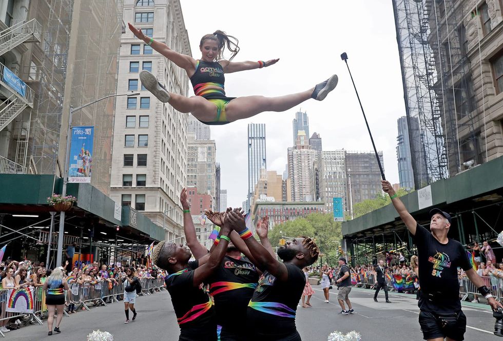 Emotional Pride March In New York Follows Last Year's Online-Only Event