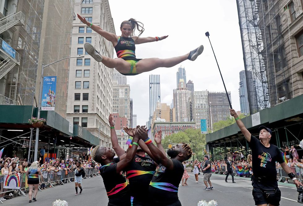 Emotional Pride March In New York Follows Last Year's Online-Only Event