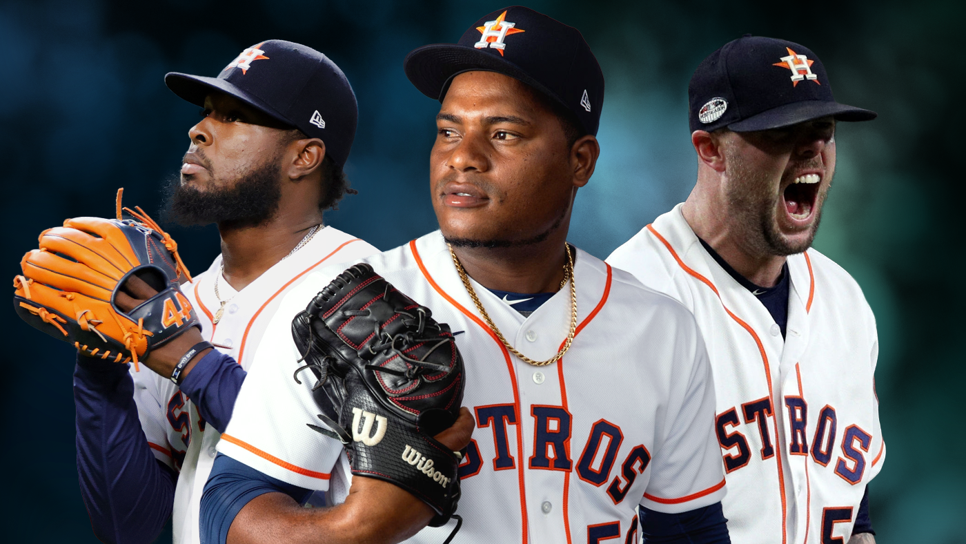 Astros Cristain Javier, Framber Valdez, Ryan Pressly