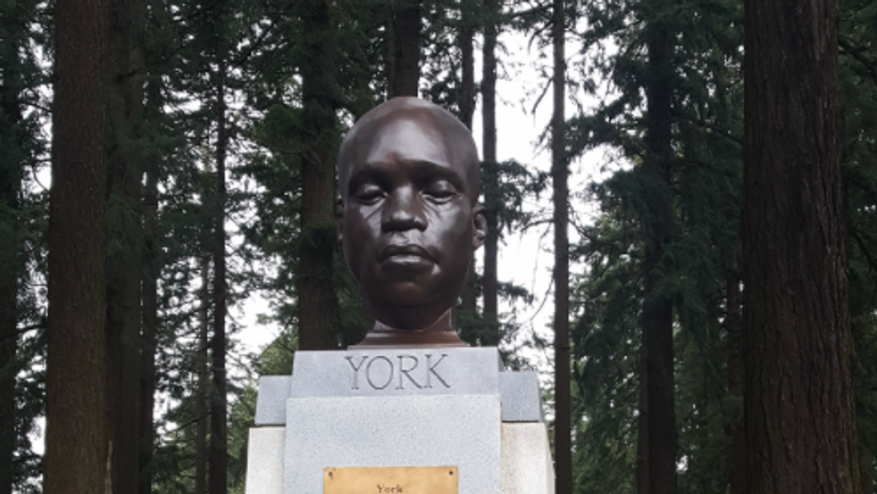Bust of York in Portland, Oregon.