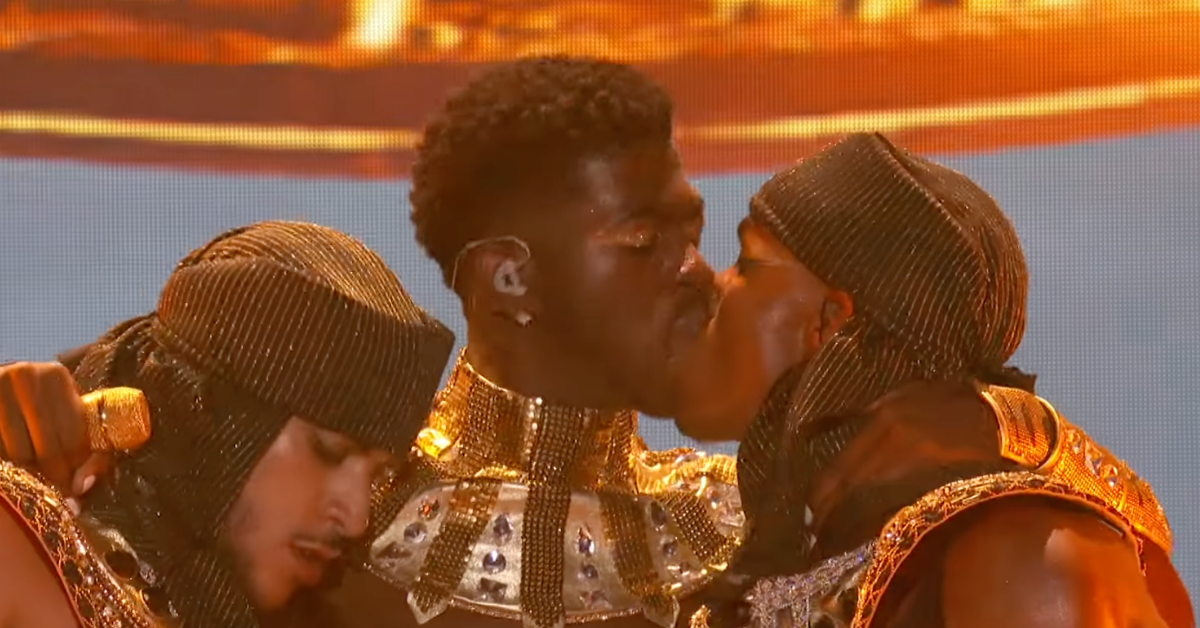 Lil Nas X Claps Back At Homophobic Trolls Who Blasted His Gay Kiss During BET Awards Performance