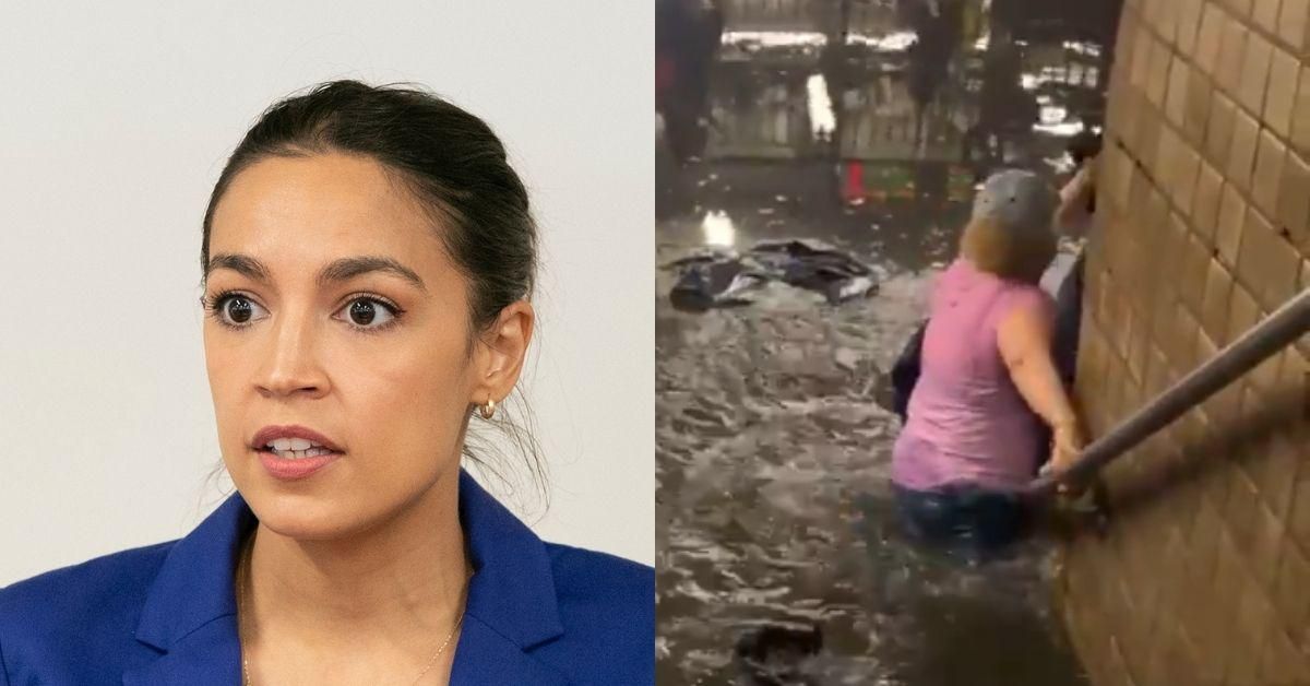 AOC Uses Video Of Flooded NYC Subway Station To Slam GOPers Who Oppose Green New Deal