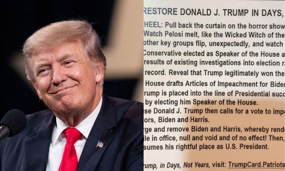 Bonkers 7 Point Plan to Re-Install Trump as President 'in Days Not Years' Makes the Rounds at CPAC