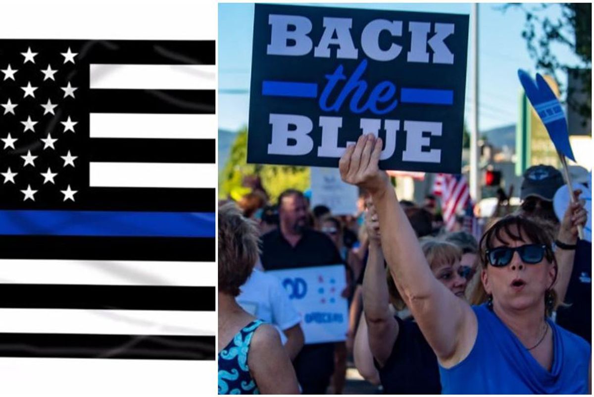 Utah teenager faces a year in prison for stomping on a 'Back the Blue' sign while smirking