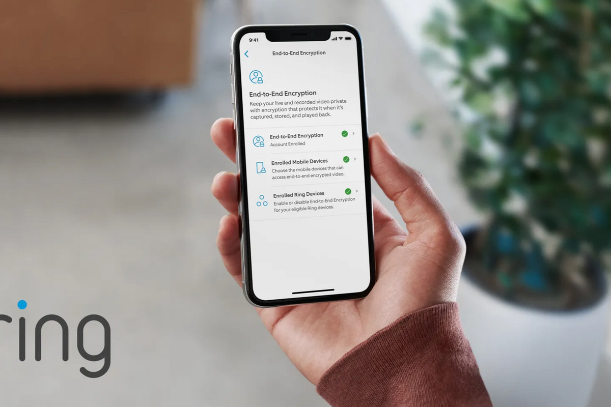 Ring app end-to-end encryption