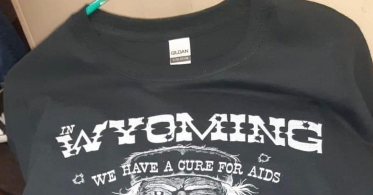 Wyoming Bar Slammed For Selling Shirts Touting Murder Of Gay People As 'Cure For AIDS'