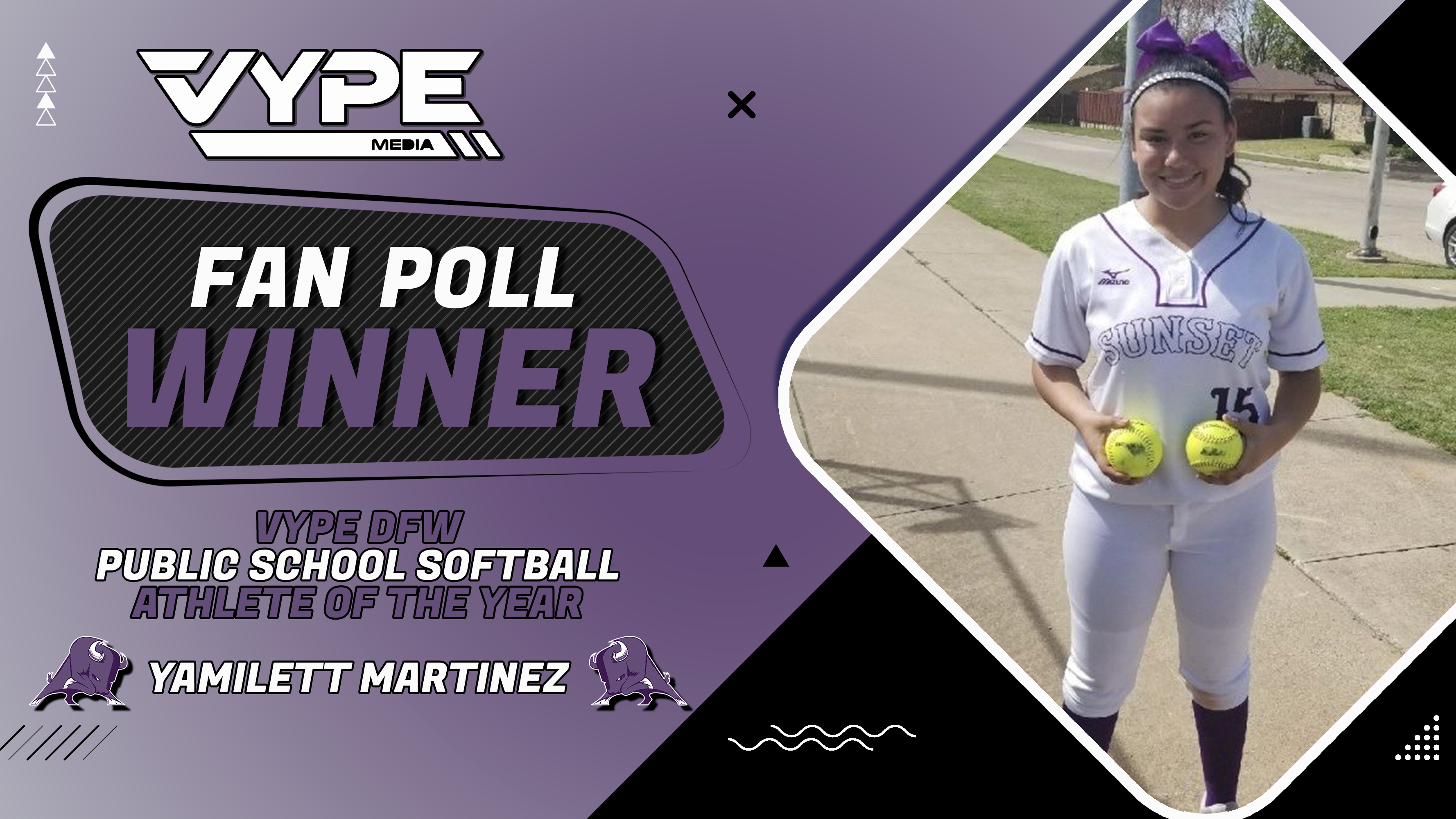 Sunset softball's Yamilett Martinez wins VYPE DFW Public School Softball Player of the Year Fan Poll