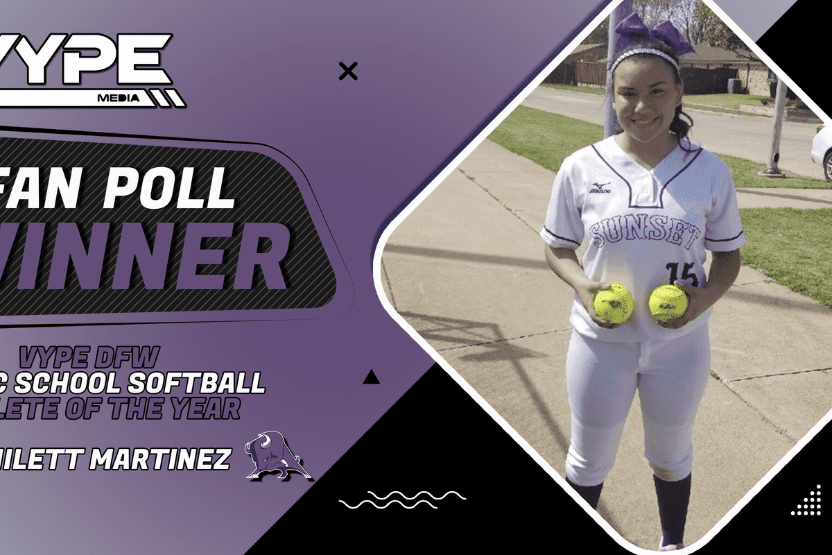 Sunset softball's Yamilett Martinez wins VYPE DFW Public School Softball Player of the Year Fan Poll