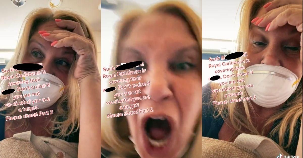 Unvaccinated Woman Has Epic Meltdown After Being Kicked Off Cruise Ship For Testing Positive