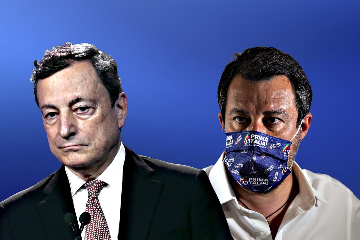 Draghi-Salvini, tagliando alla maggioranza