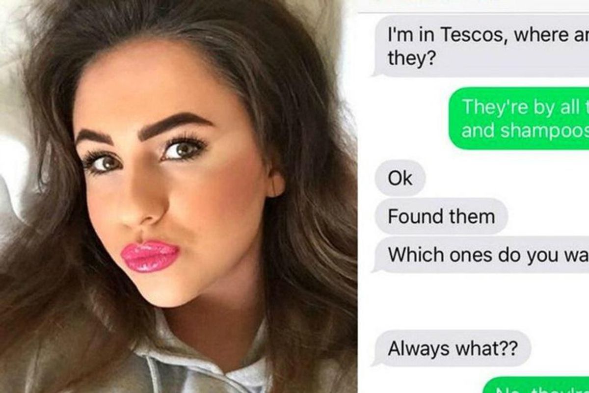 Dad sends hilarious texts to daughter while buying her tampons - Upworthy
